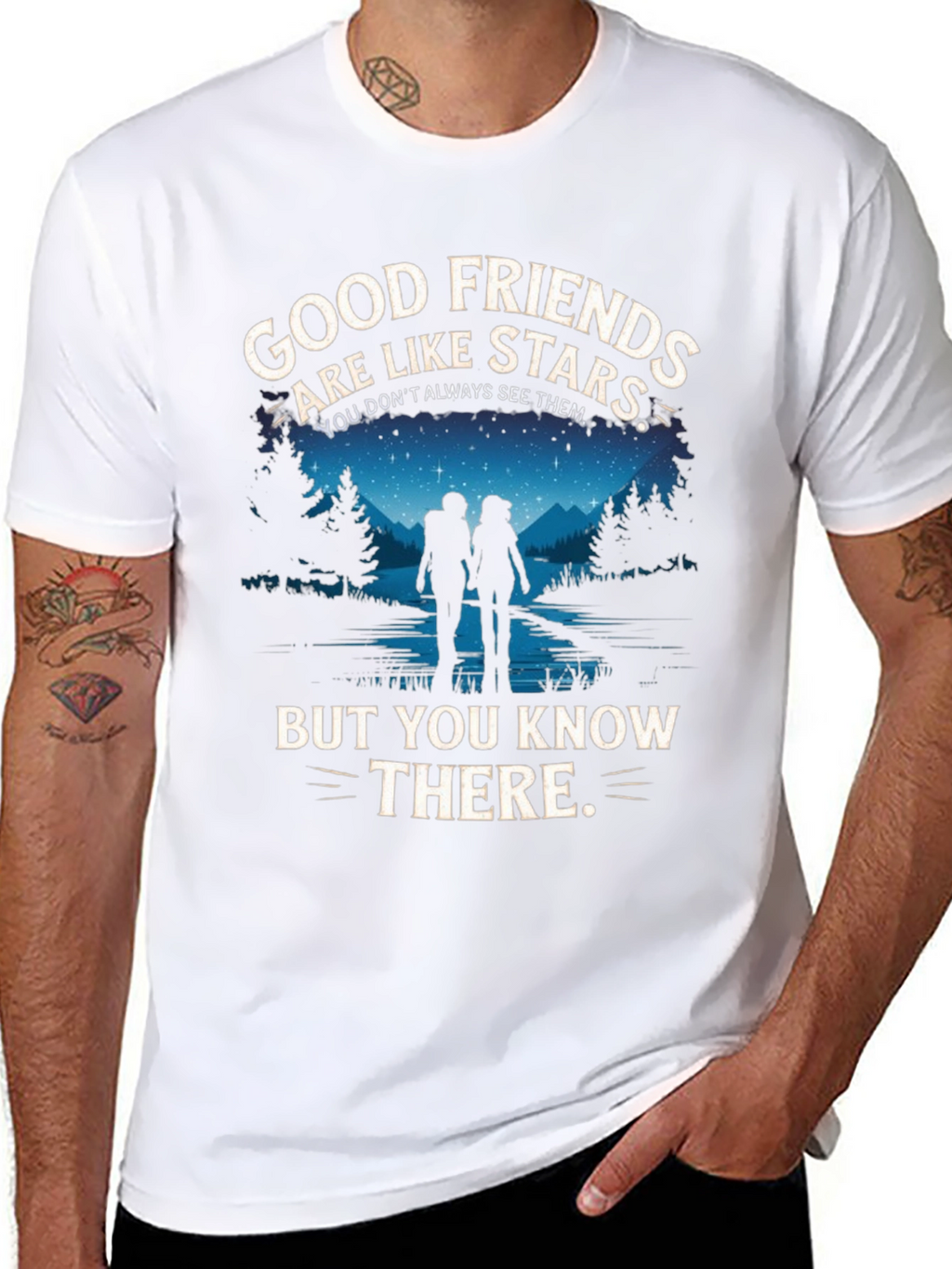 Good Friends Are Like Stars Graphic T-Shirt