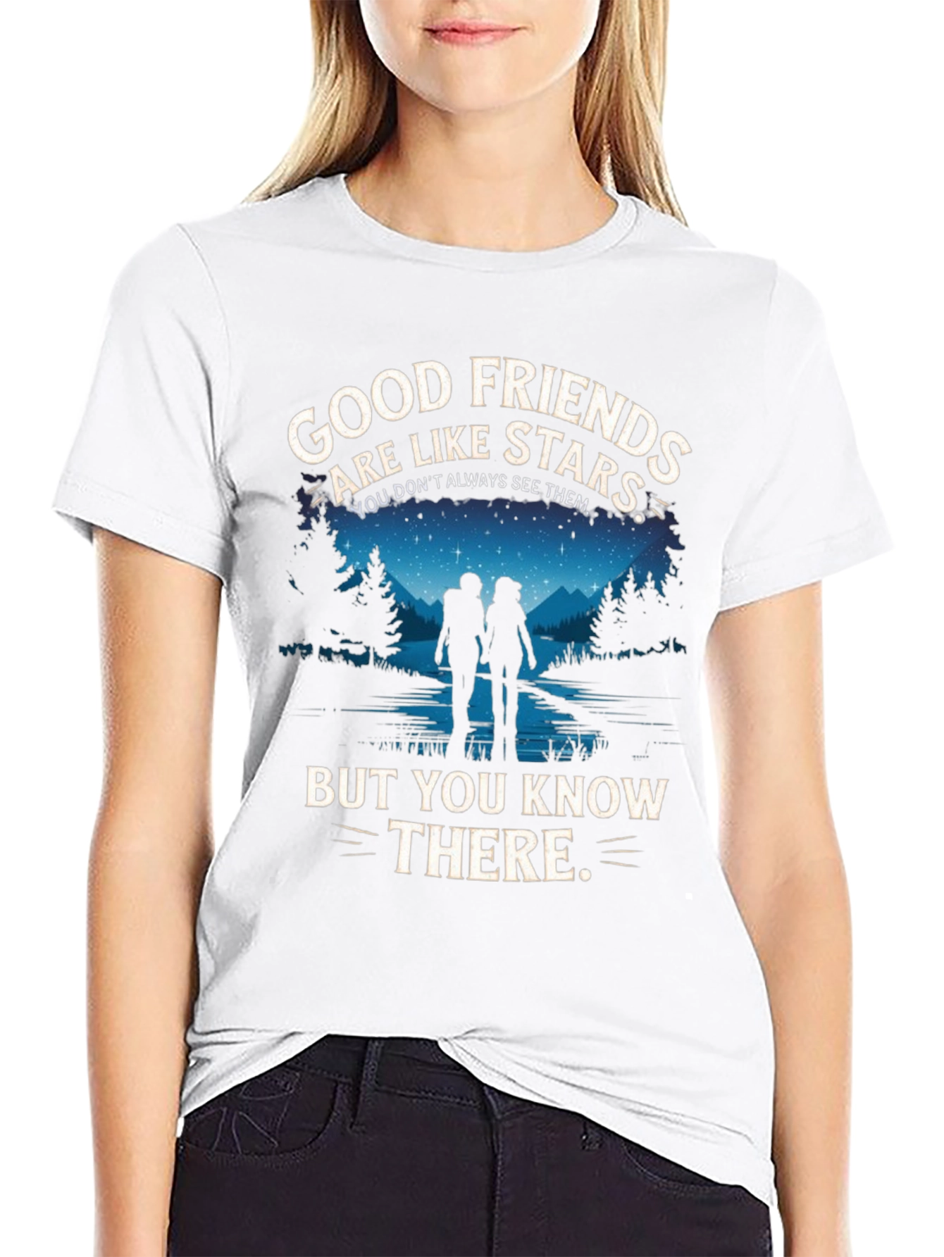 Good Friends Are Like Stars Graphic T-Shirt