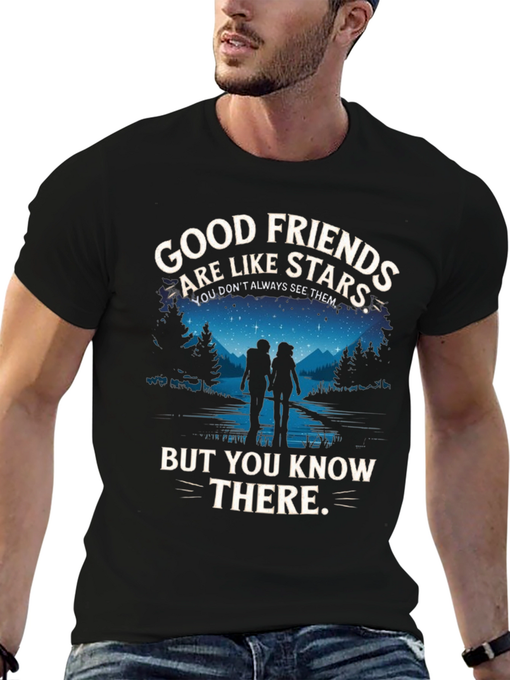 Good Friends Are Like Stars Graphic T-Shirt