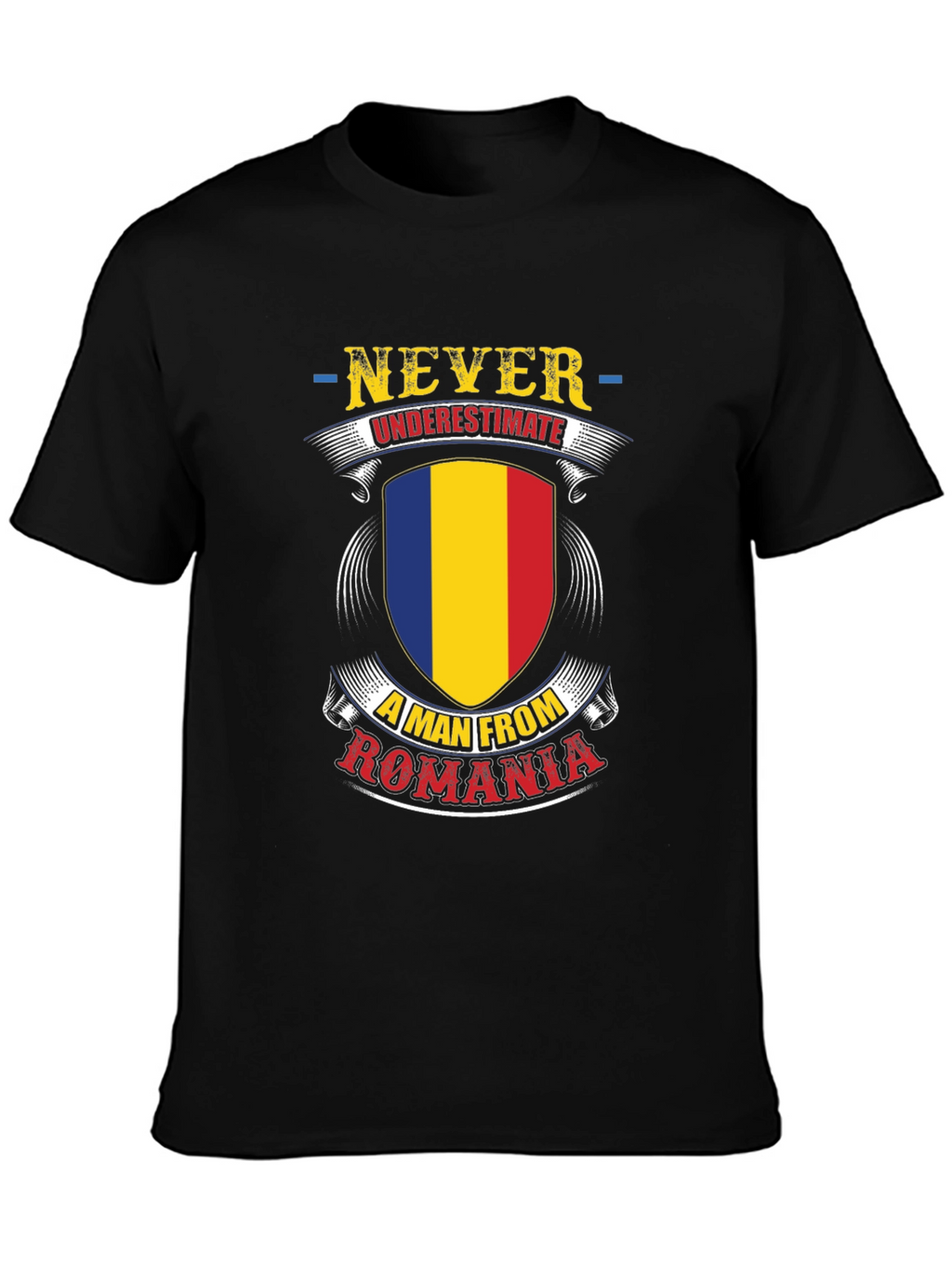 Never Underestimate a Man from Romania T-Shirt