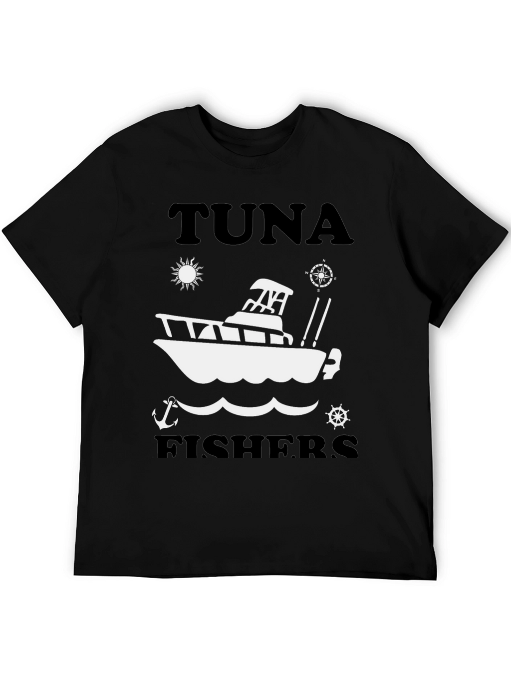 Tuna Fishers T-Shirt: Fishing Boat Graphic Tee