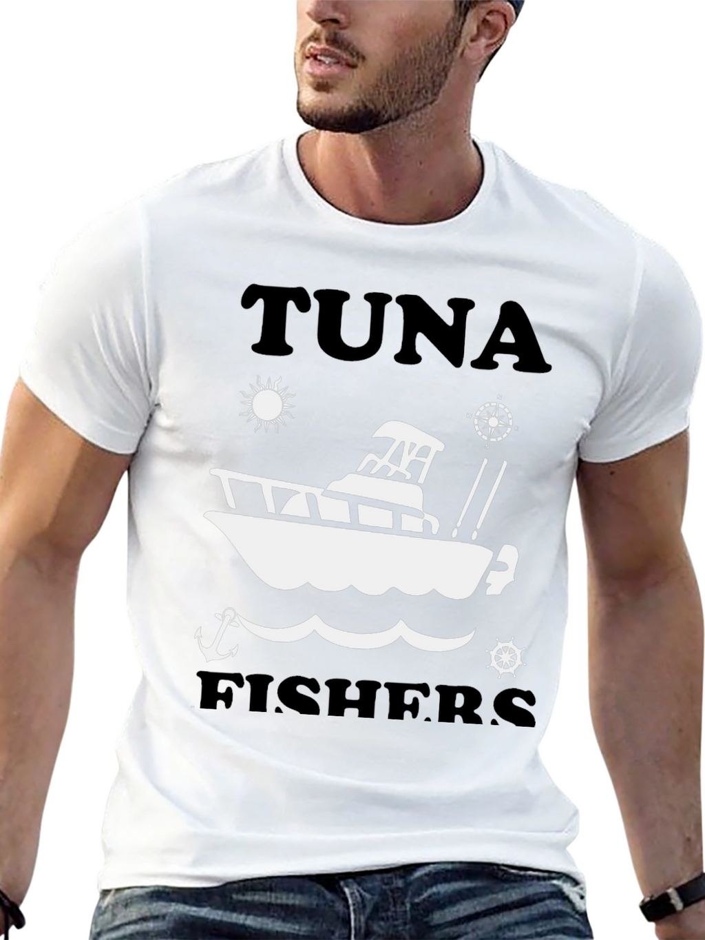 Tuna Fishers T-Shirt: Fishing Boat Graphic Tee
