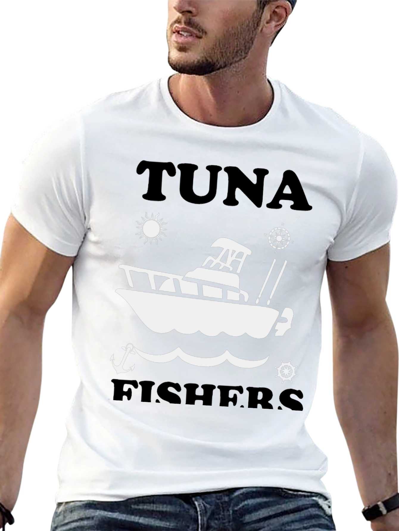 Tuna Fishers T-Shirt: Fishing Boat Graphic Tee