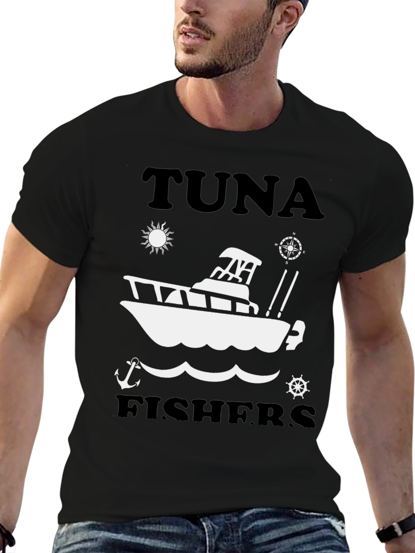 Tuna Fishers T-Shirt: Fishing Boat Graphic Tee