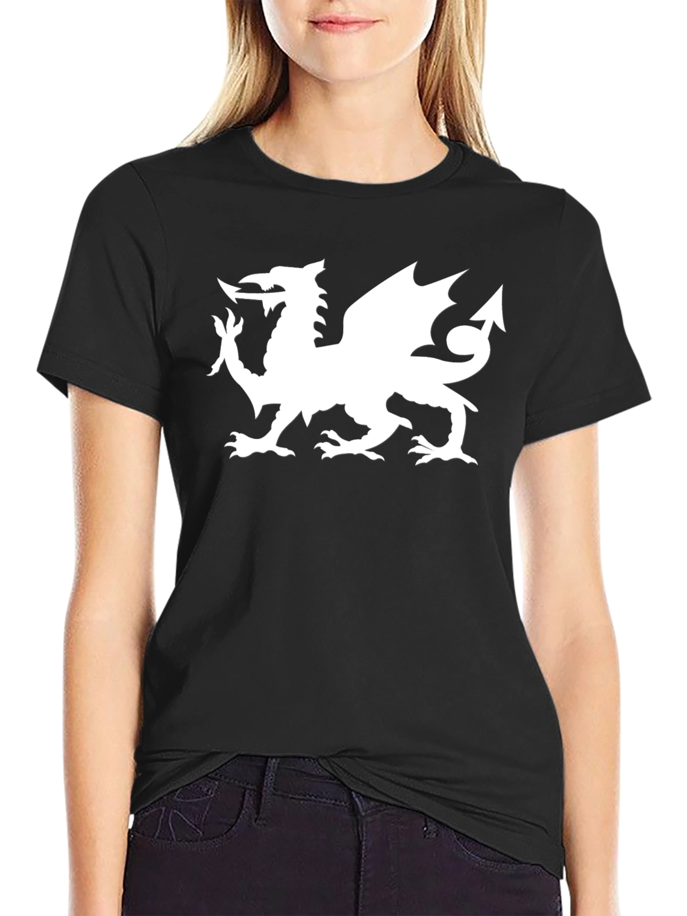 Welsh Dragon Black T-Shirt