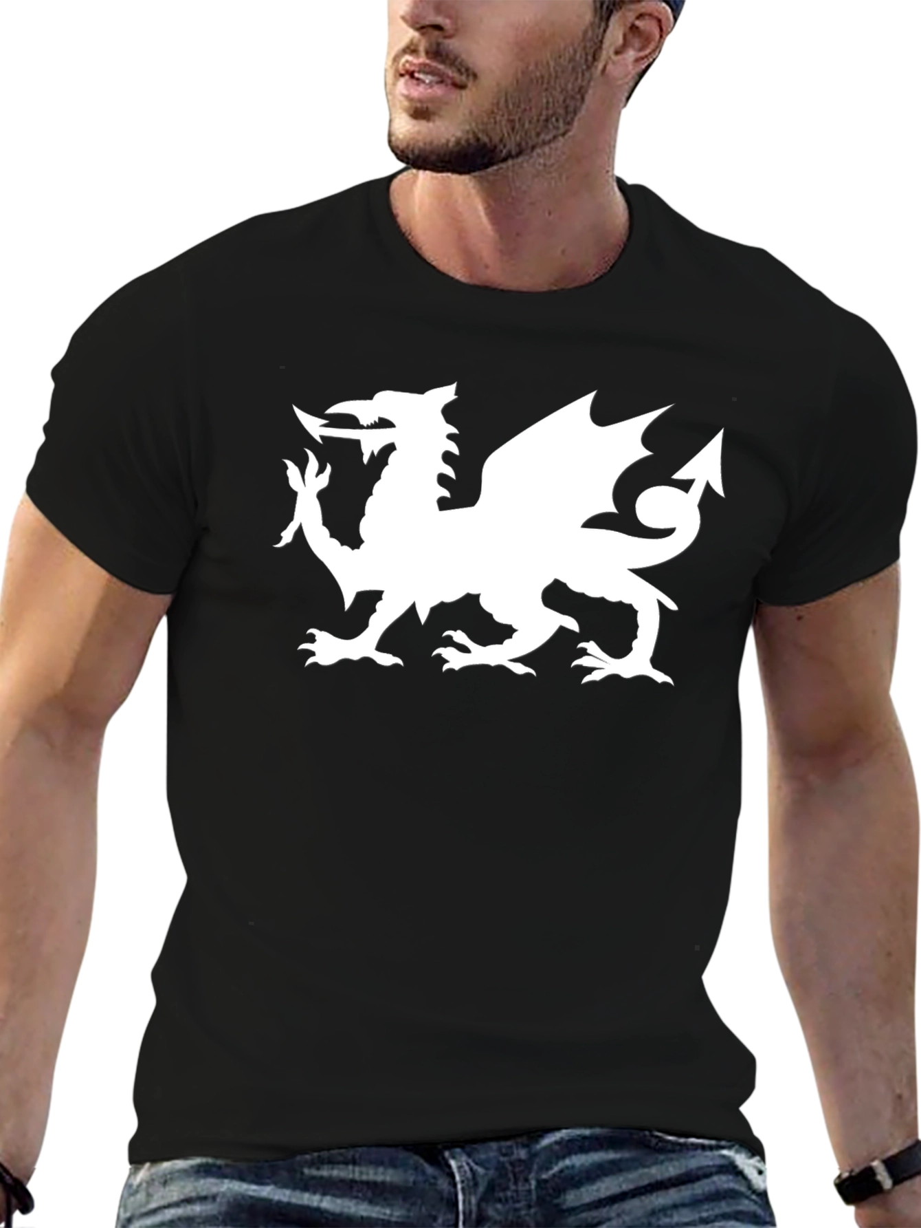 Welsh Dragon Black T-Shirt