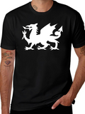 Welsh Dragon Black T-Shirt