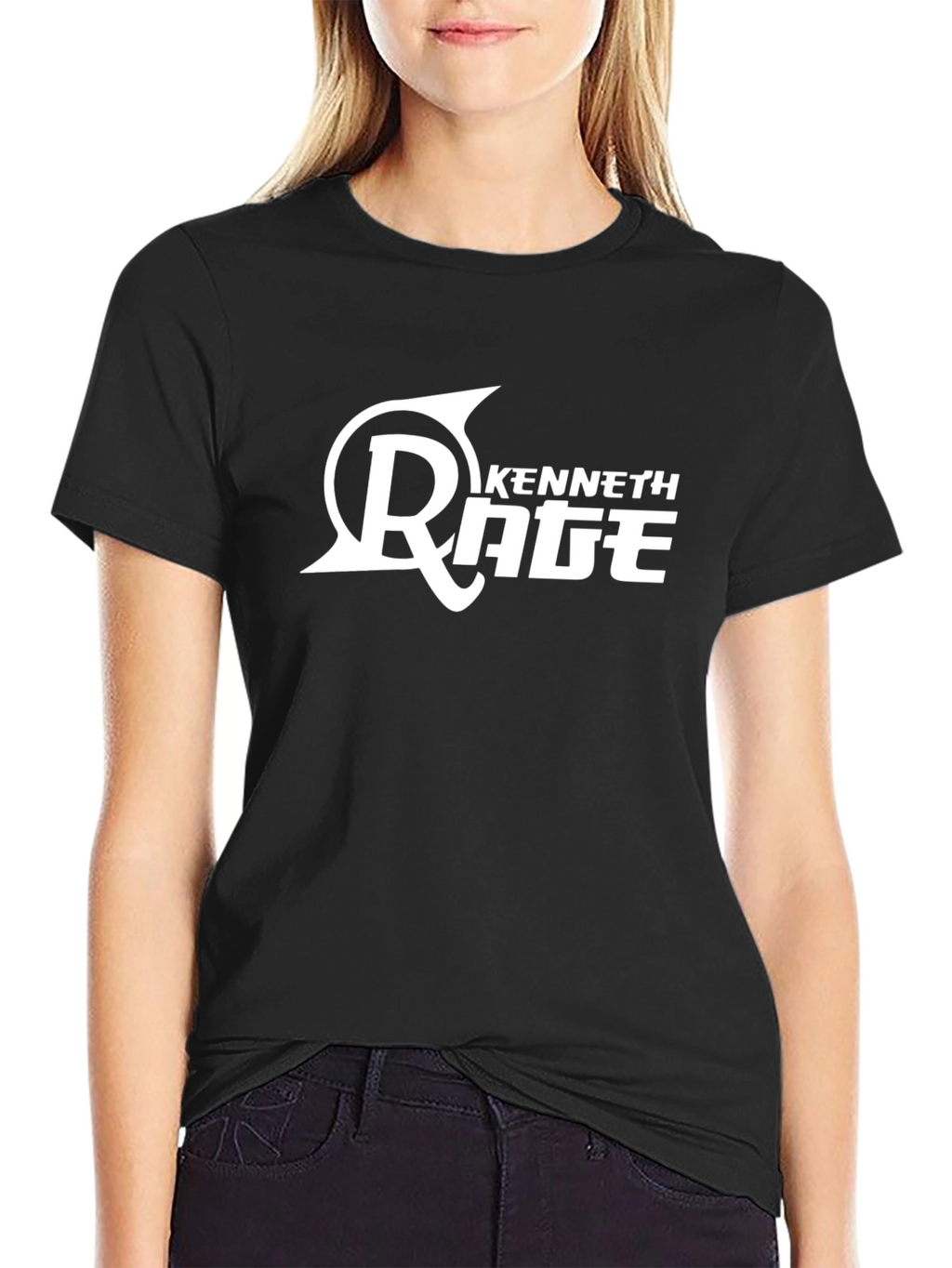 Kenneth Rage Black T-Shirt - Graphic Print
