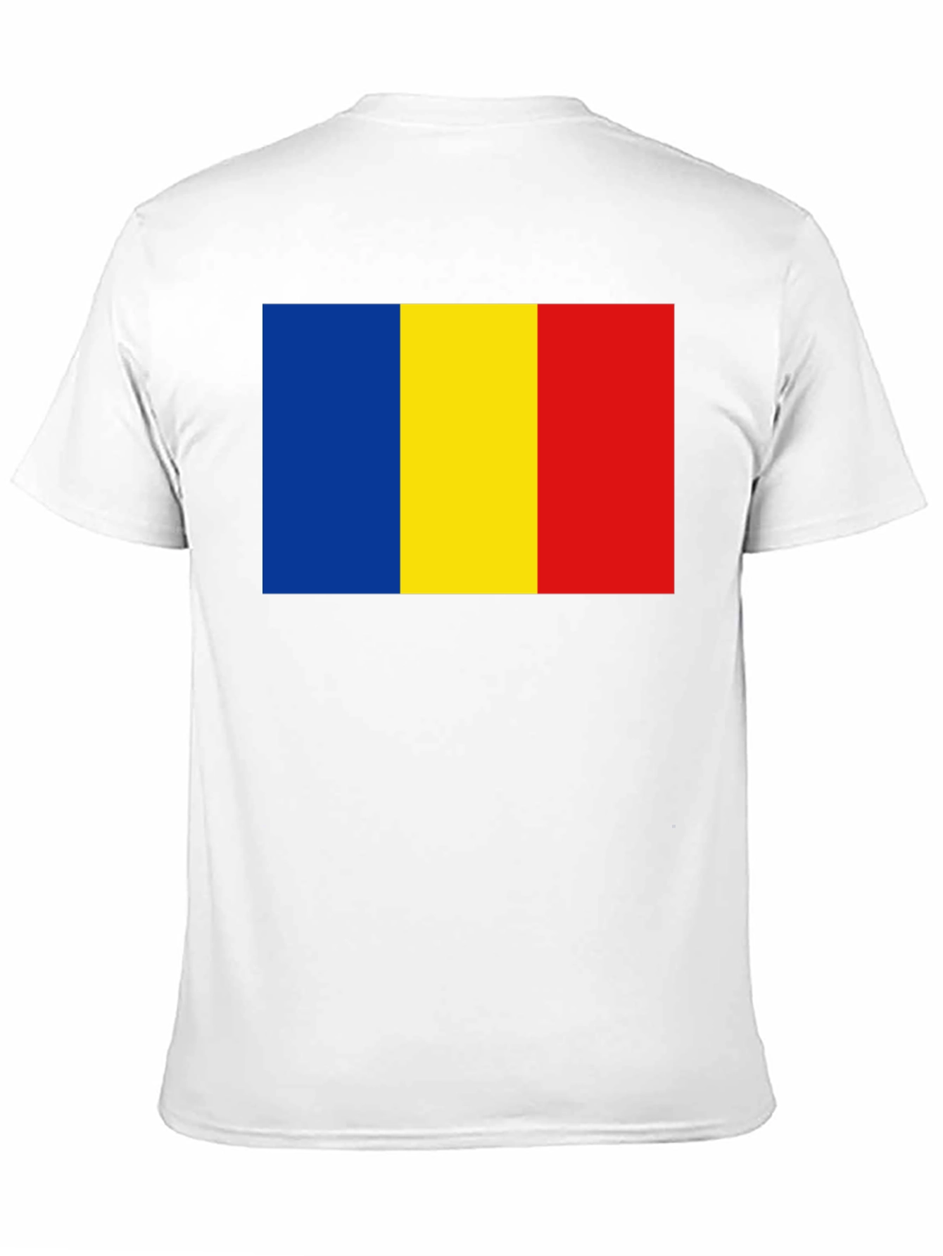 Romania Flag T-Shirt - Black Casual Tee