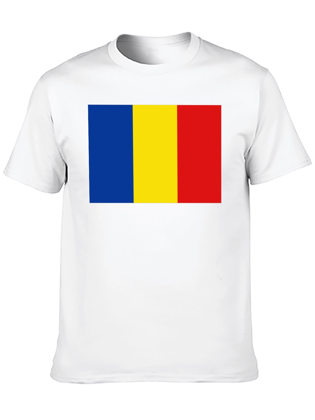 Romania Flag T-Shirt - Black Casual Tee