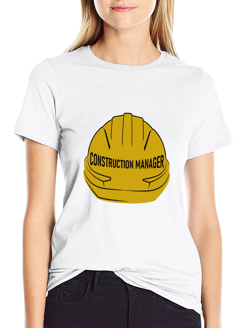Construction Manager Hard Hat Graphic T-Shirt