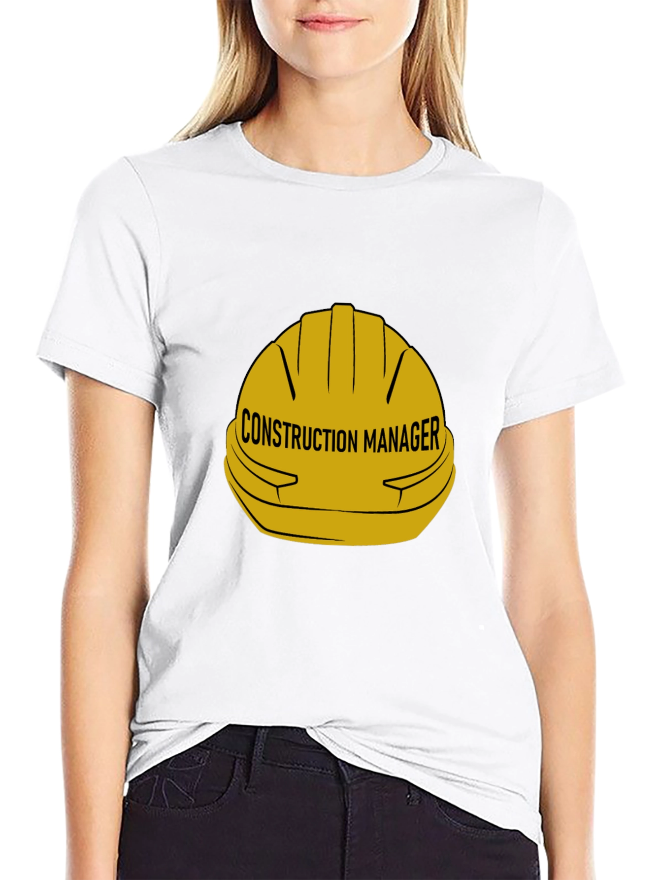 Construction Manager Hard Hat Graphic T-Shirt