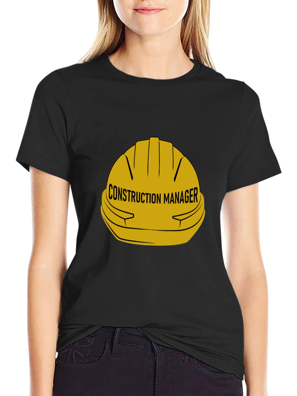Construction Manager Hard Hat Graphic T-Shirt