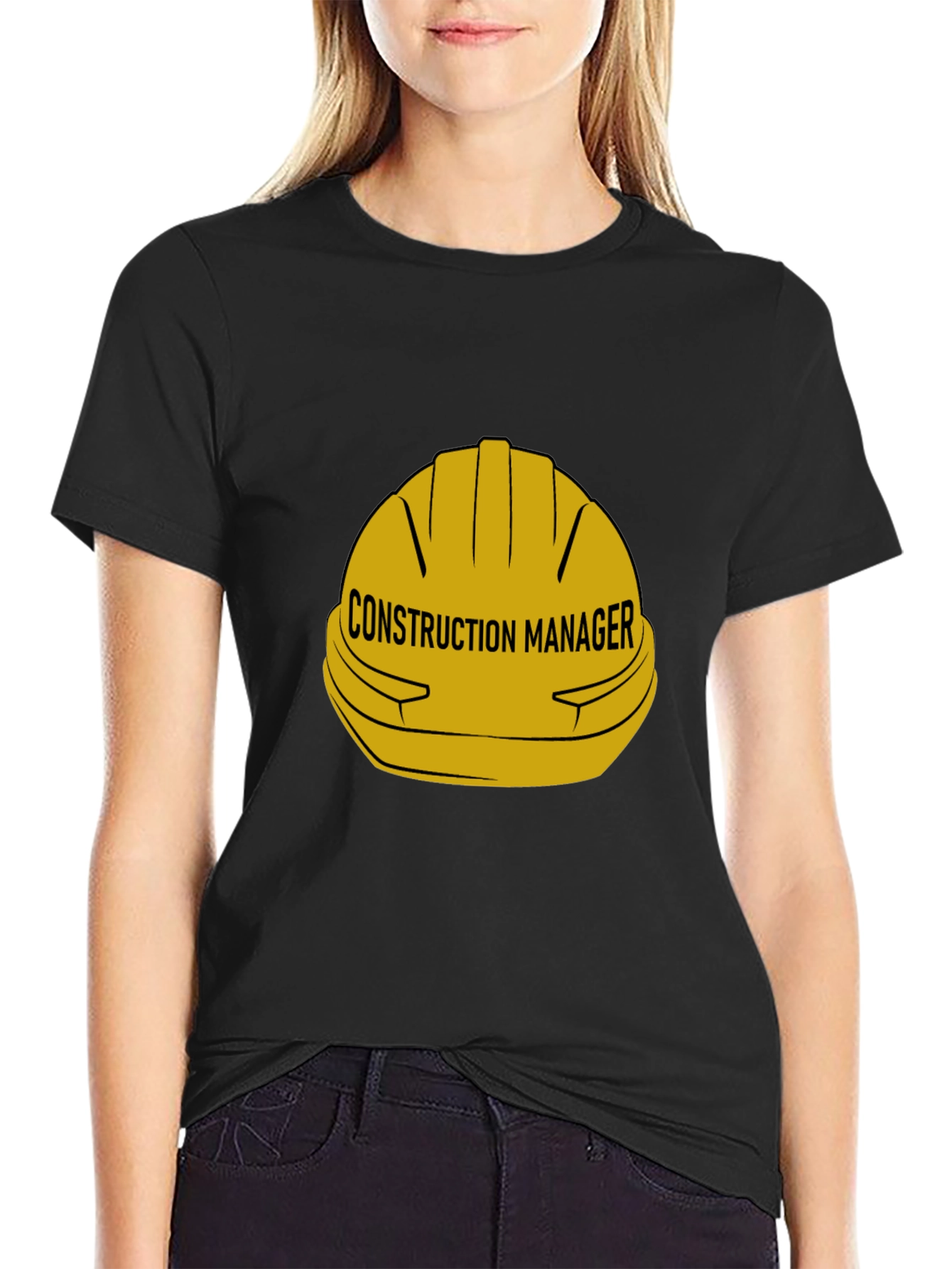 Construction Manager Hard Hat Graphic T-Shirt