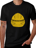 Construction Manager Hard Hat Graphic T-Shirt