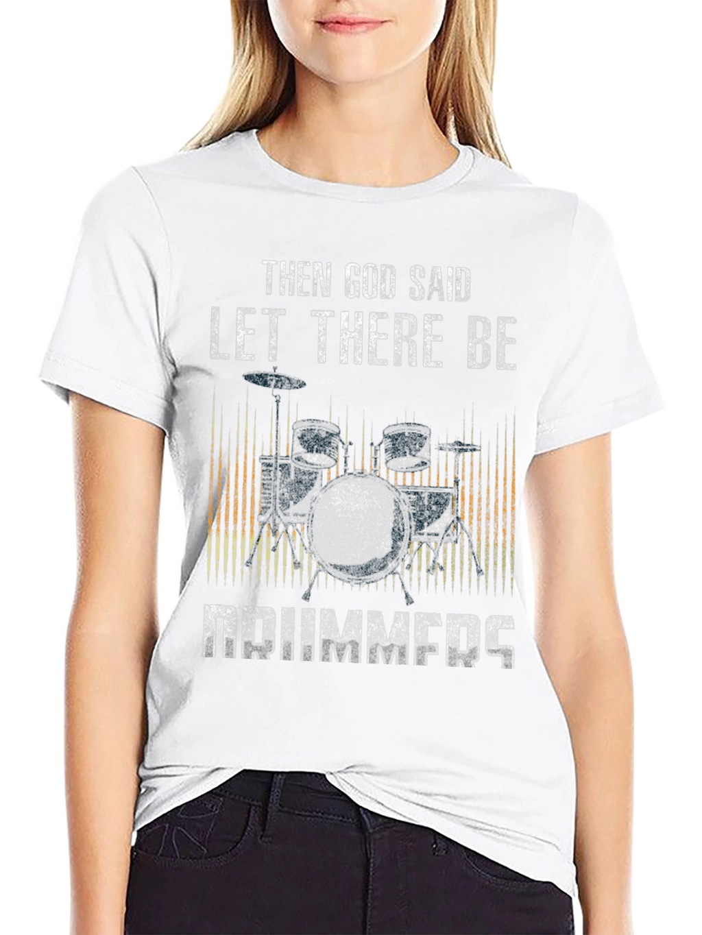 Drummer Graphic Tee - Let There Be Drummers T-Shirt