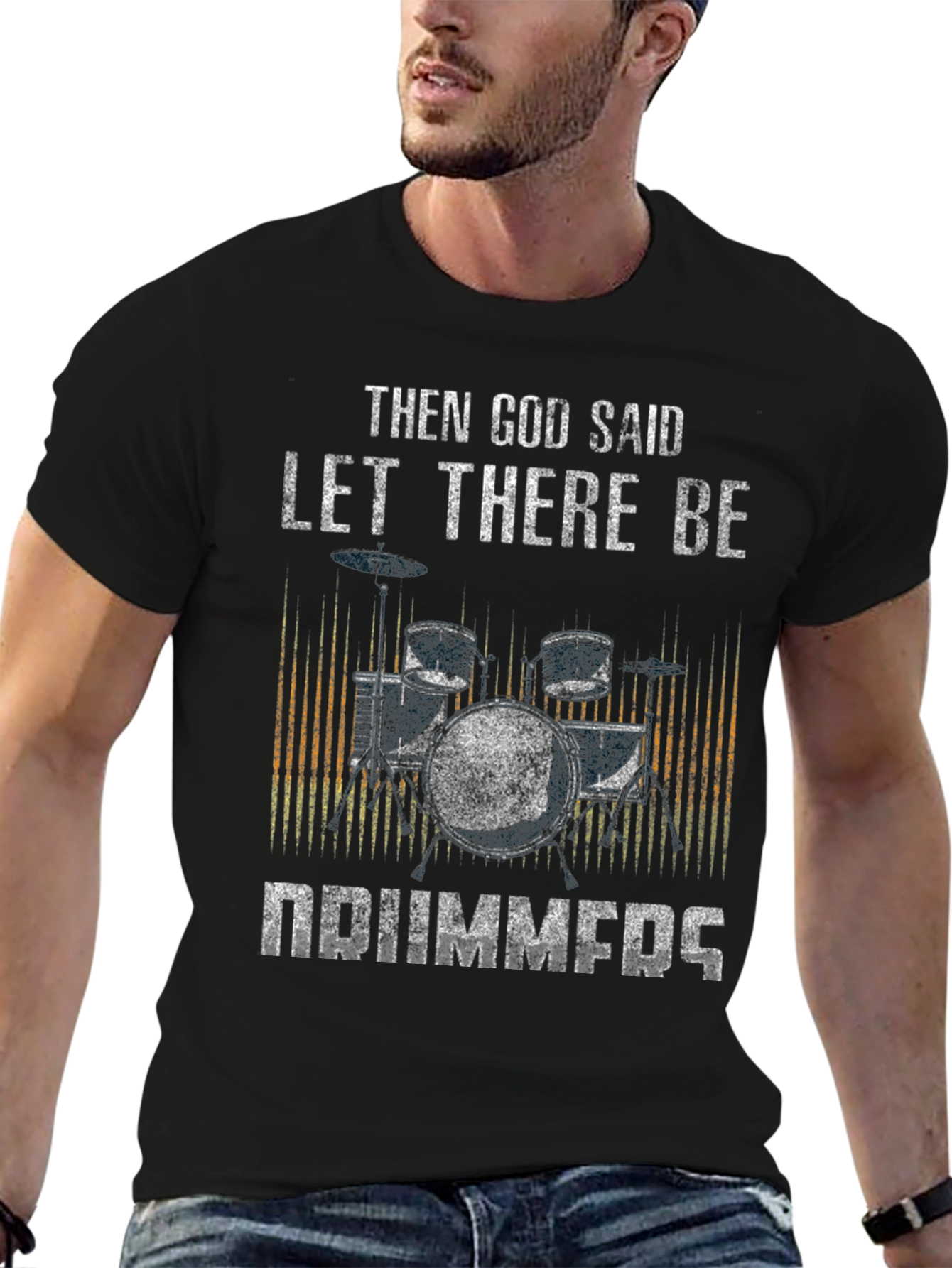 Drummer Graphic Tee - Let There Be Drummers T-Shirt
