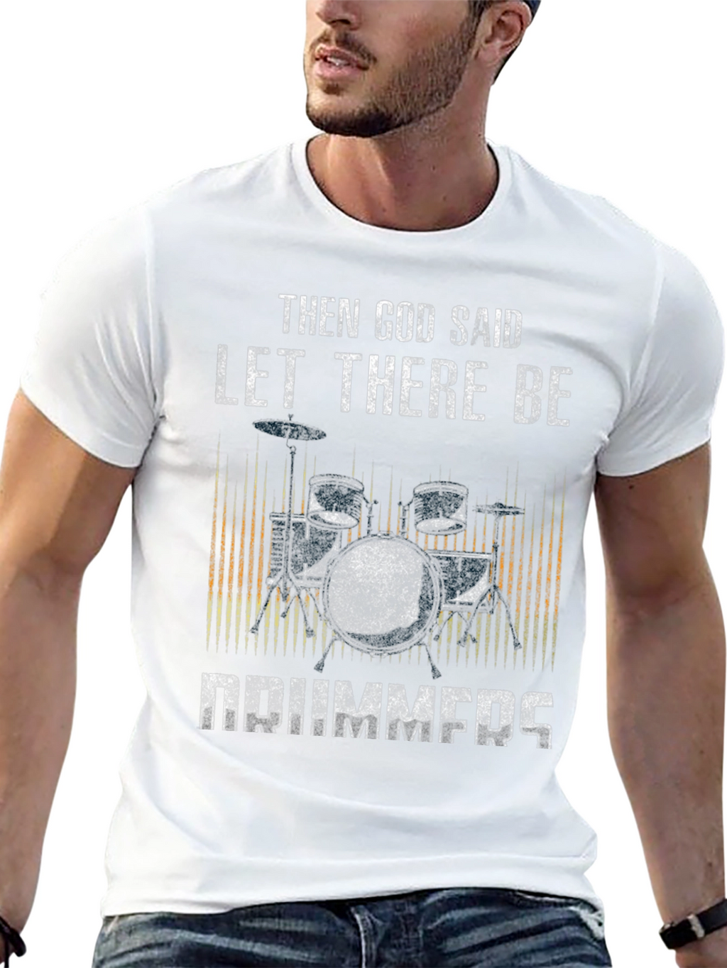 Drummer Graphic Tee - Let There Be Drummers T-Shirt