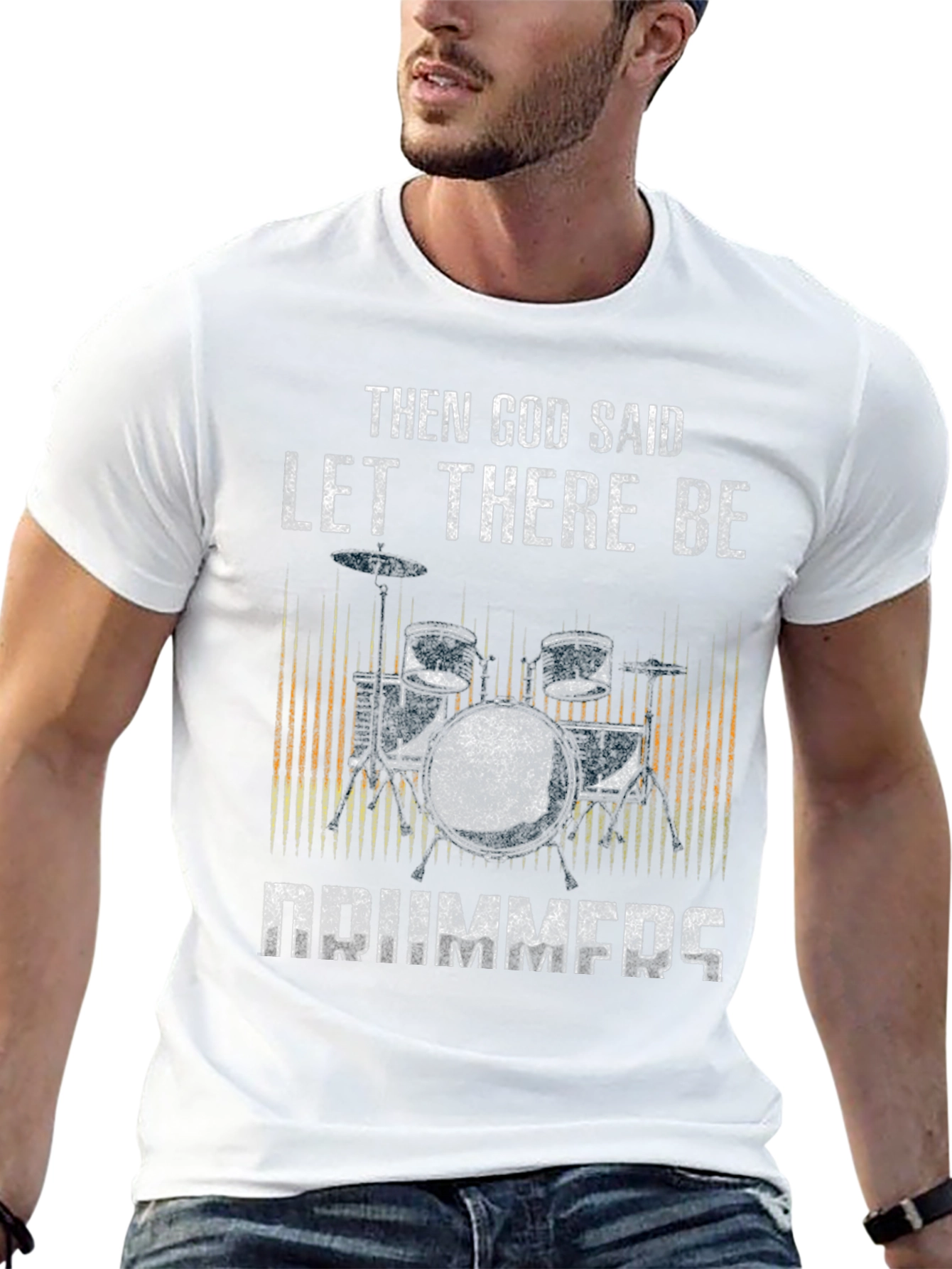 Drummer Graphic Tee - Let There Be Drummers T-Shirt