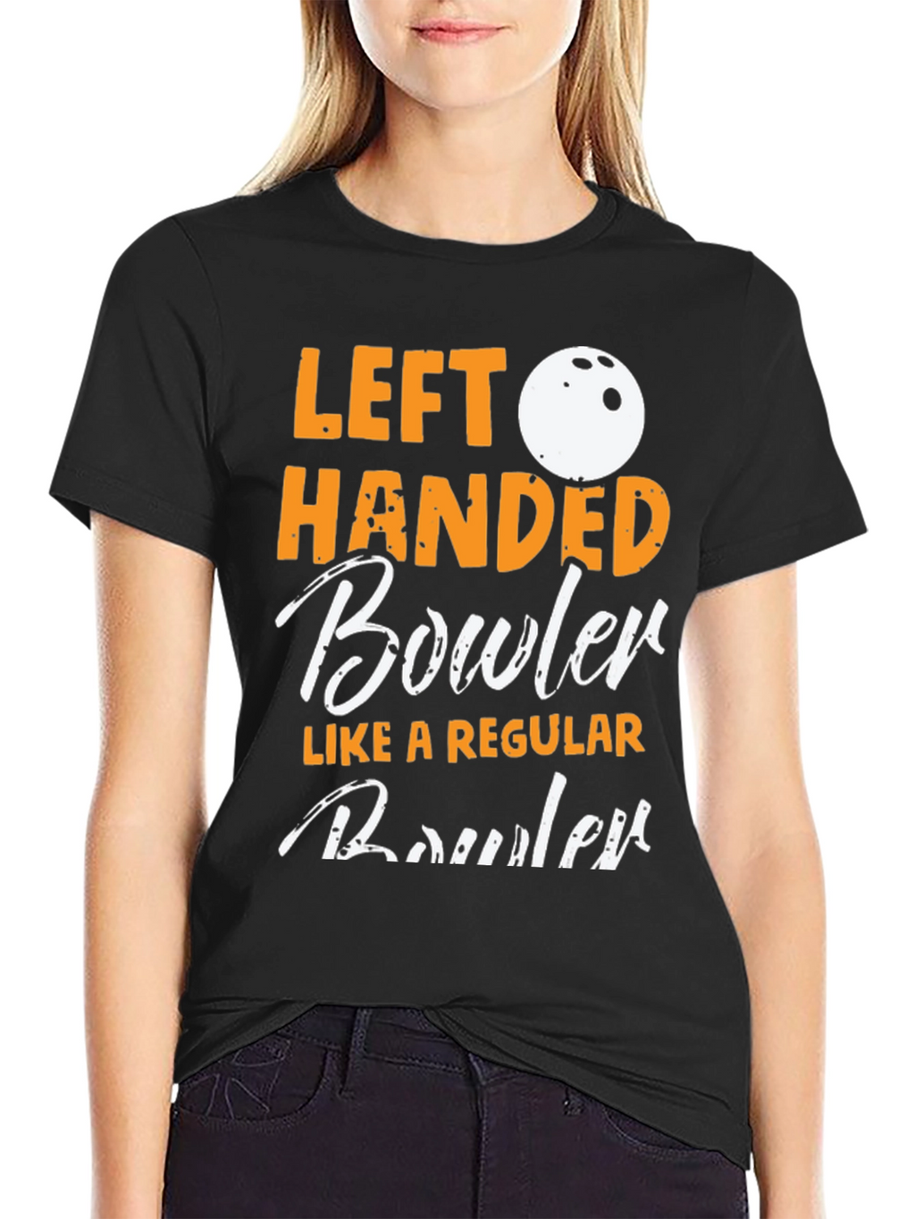 Left Handed Bowler Graphic Tee