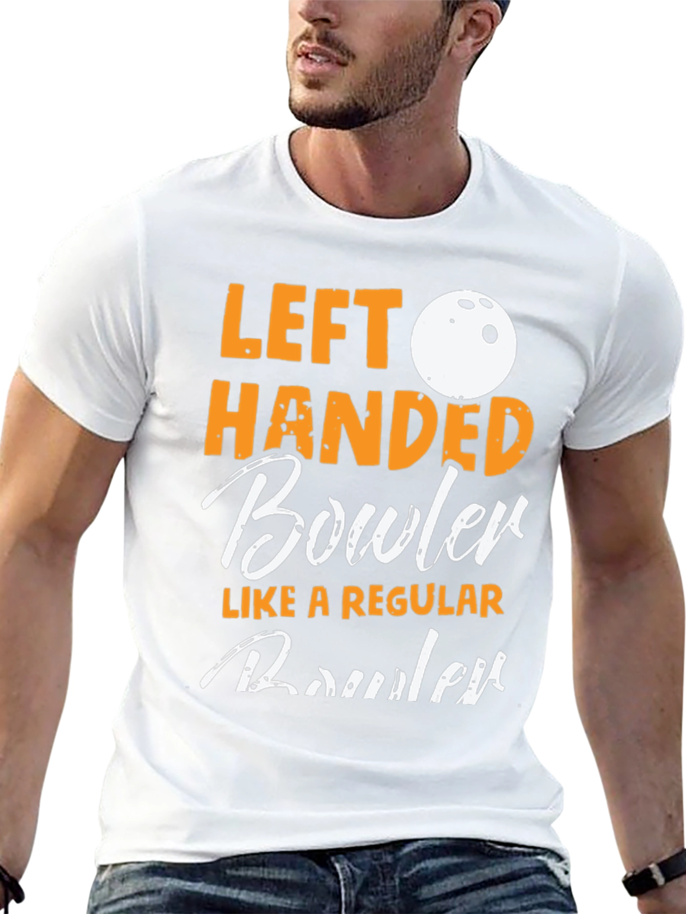 Left Handed Bowler Graphic Tee