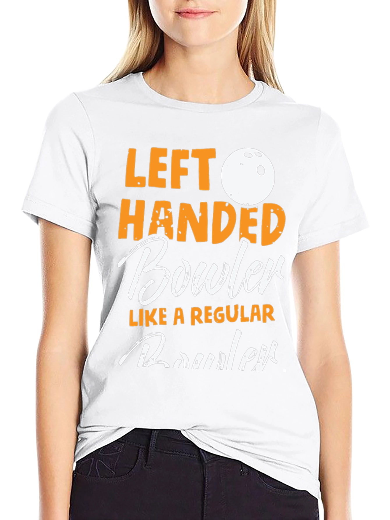 Left Handed Bowler Graphic Tee