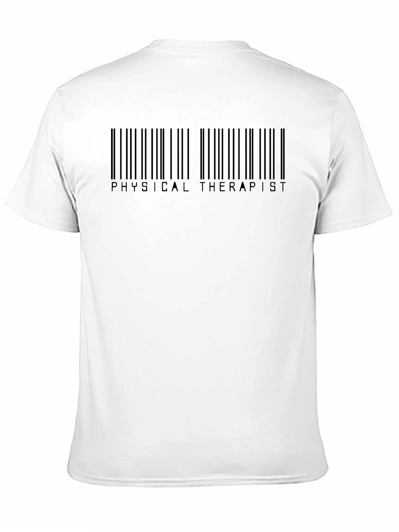 Physical Therapist Barcode Black T-Shirt