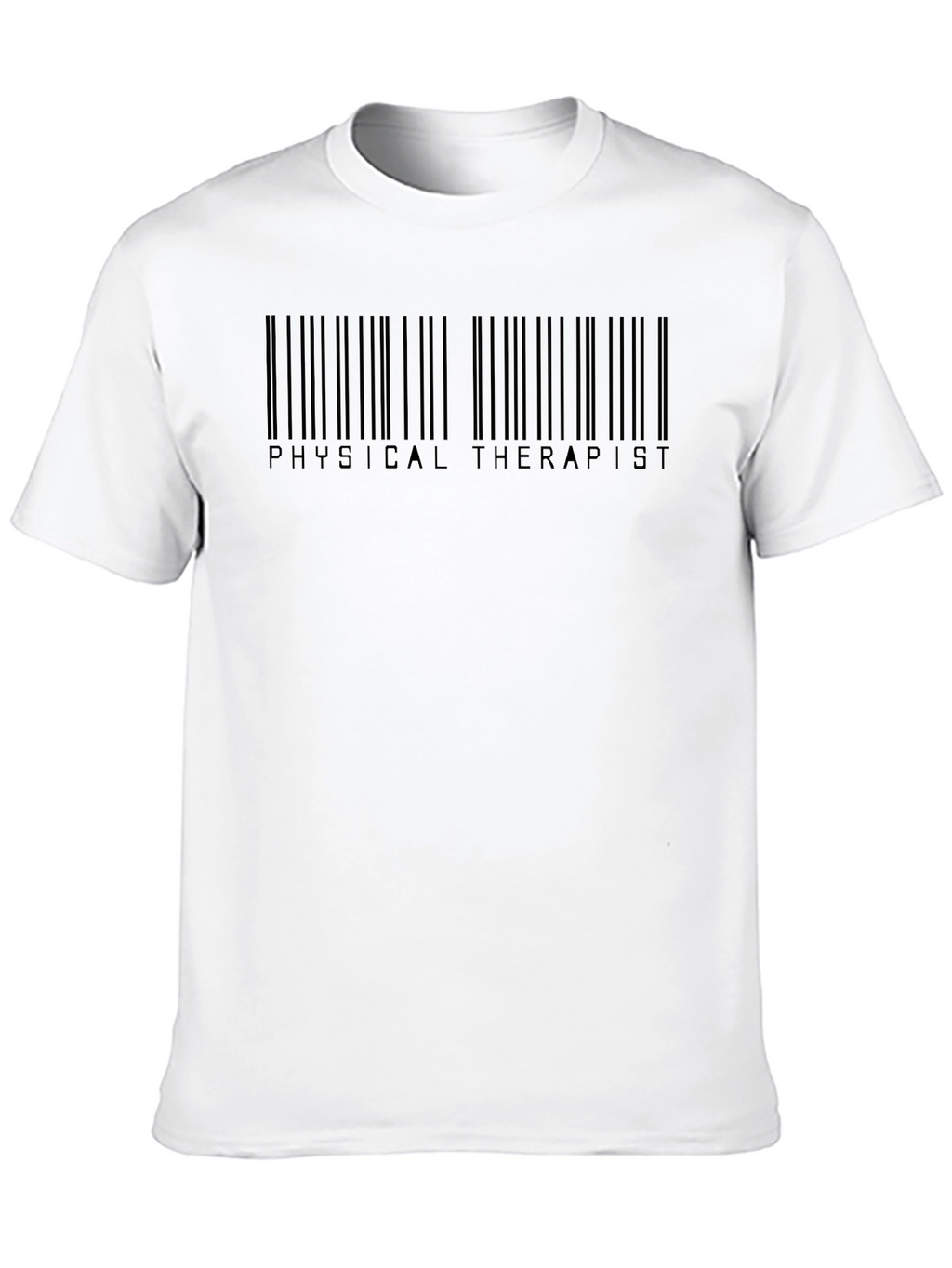 Physical Therapist Barcode Black T-Shirt