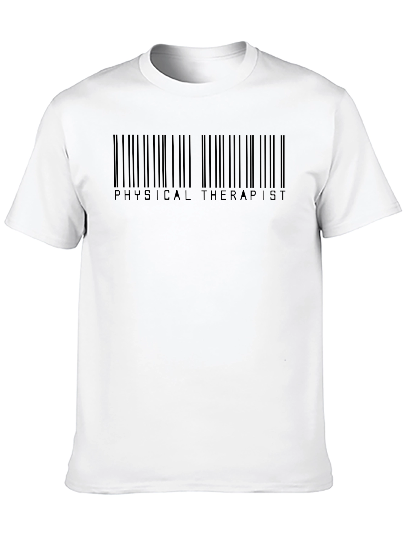 Physical Therapist Barcode Black T-Shirt