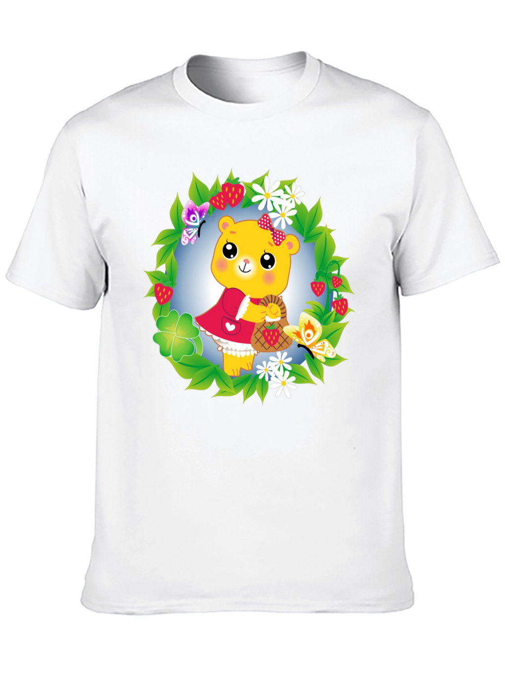 Bear in Wreath Graphic Tee