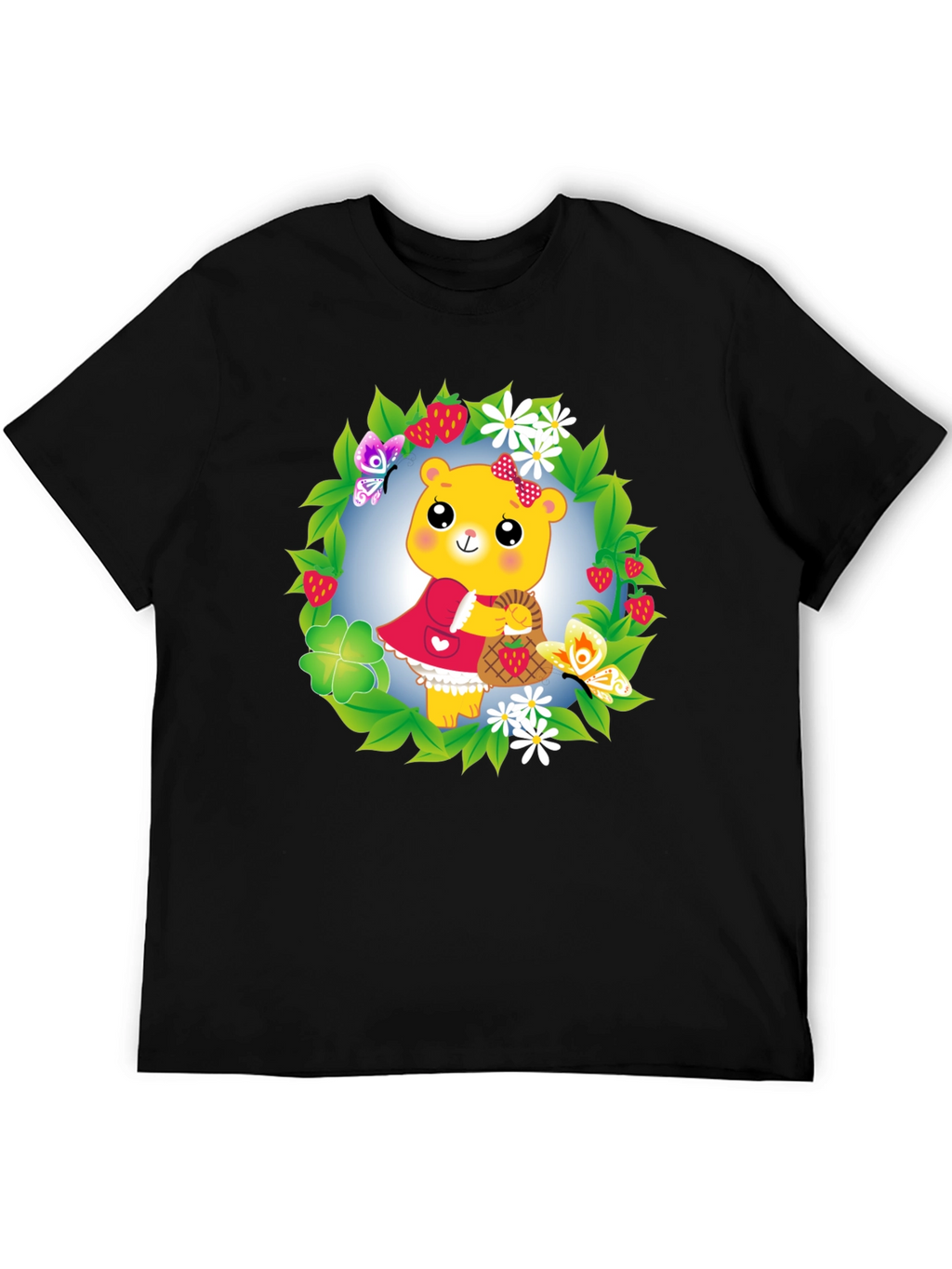 Bear in Wreath Graphic Tee