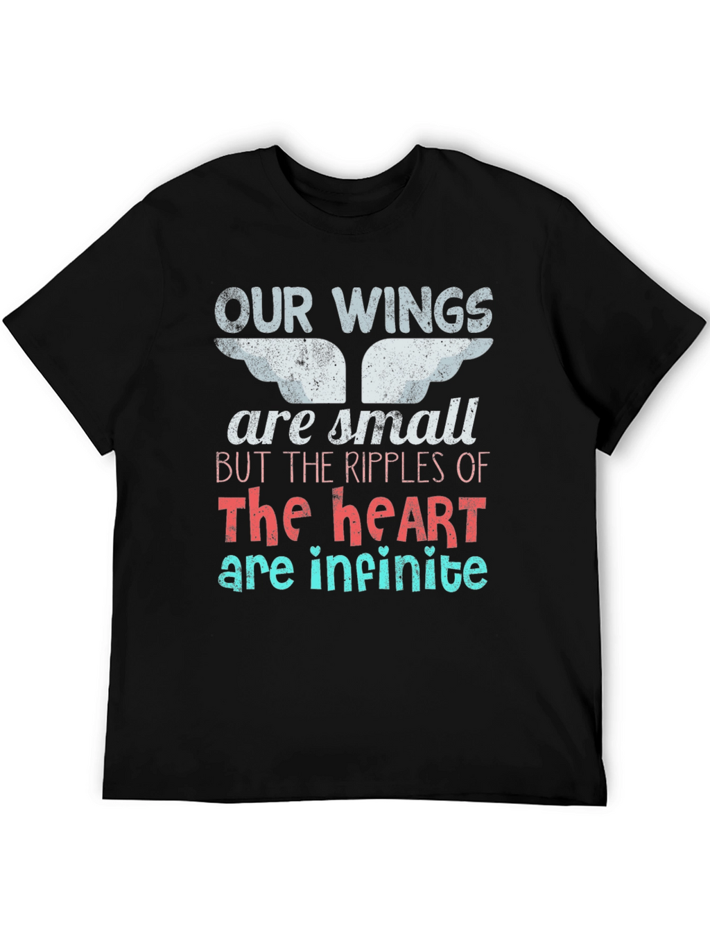 Inspirational Wings Heart Graphic Tee