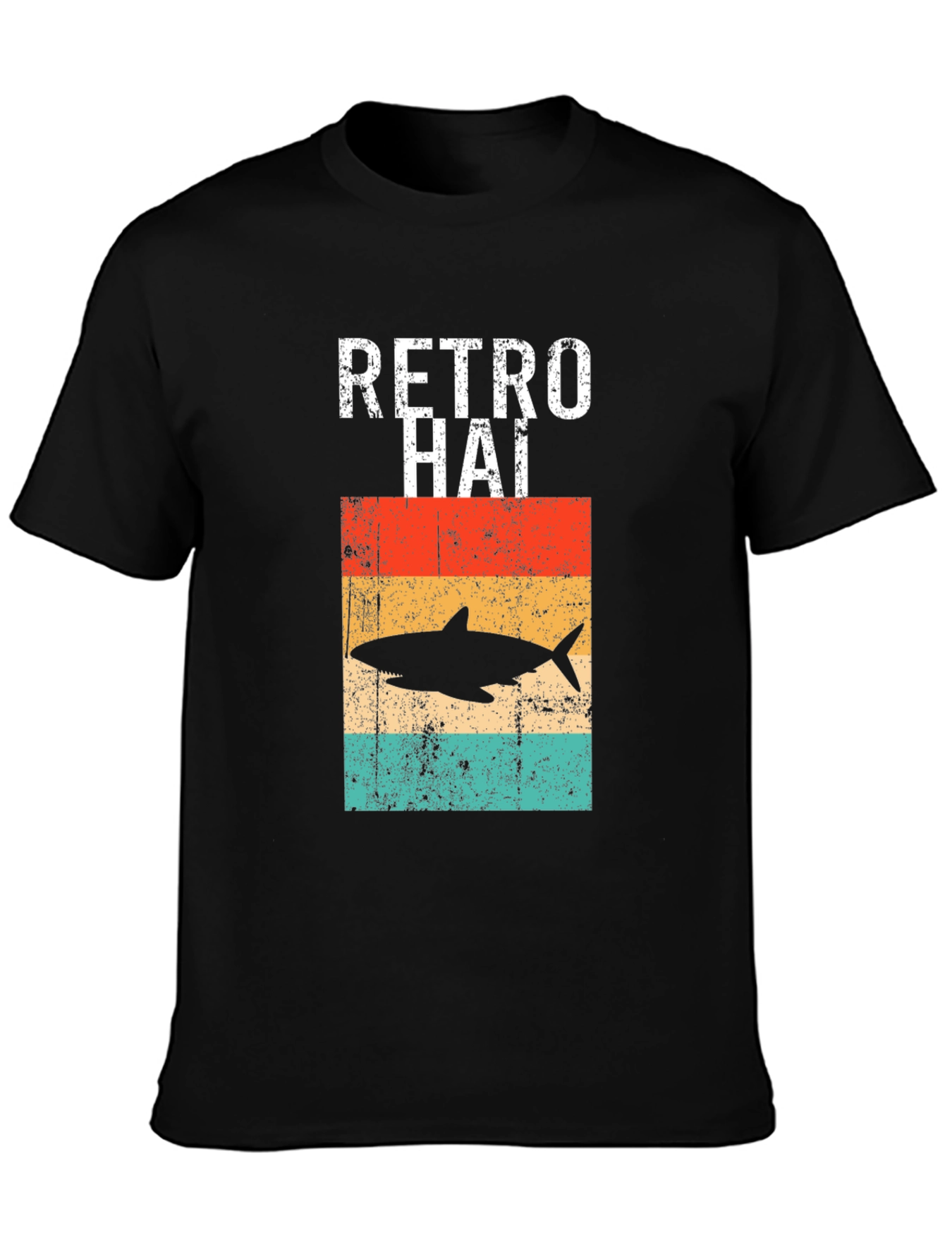 Retro Shark T-Shirt - Vintage Ocean Style