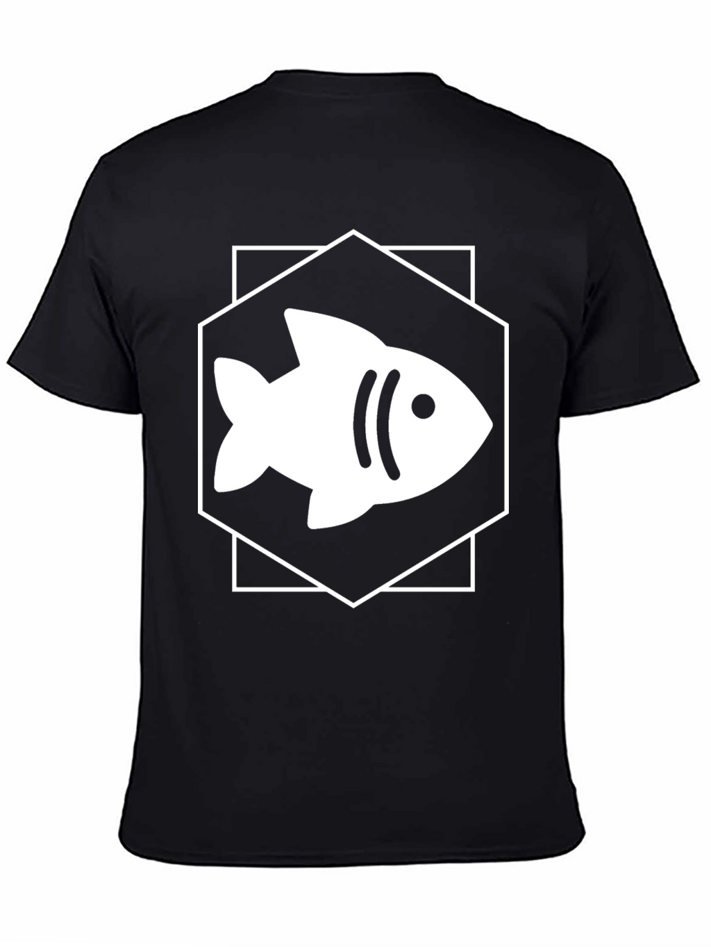 Fish Graphic Tee - Hexagon Design