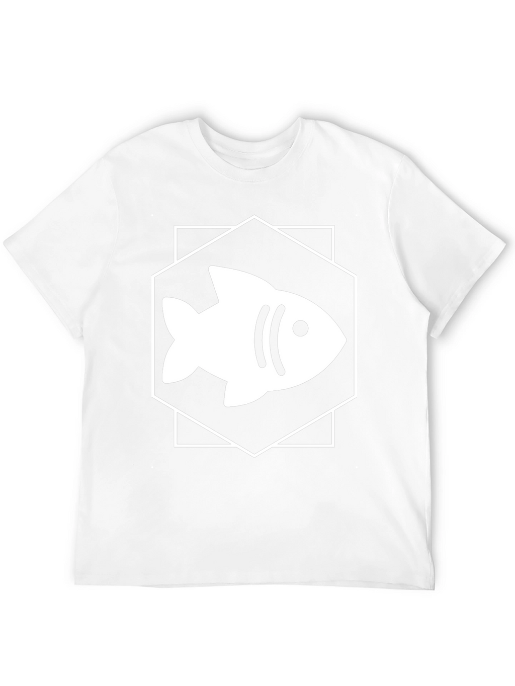 Fish Graphic Tee - Hexagon Design