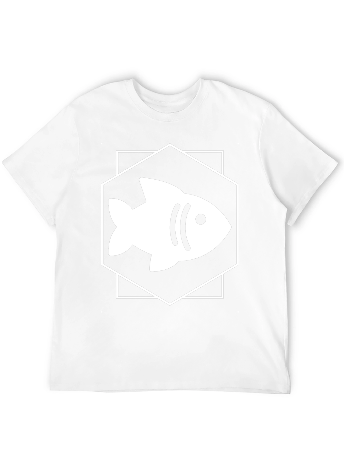 Fish Graphic Tee - Hexagon Design