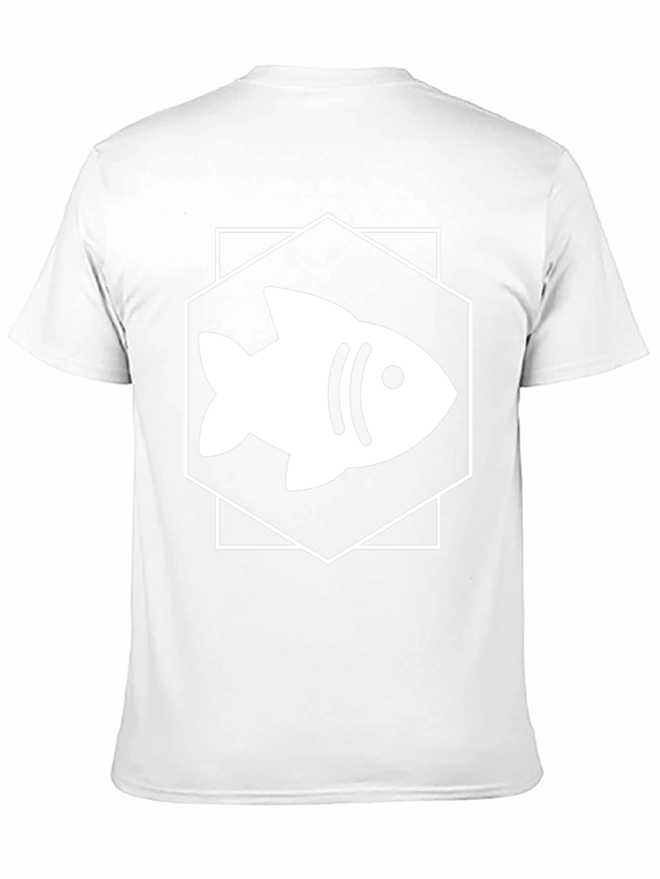 Fish Graphic Tee - Hexagon Design