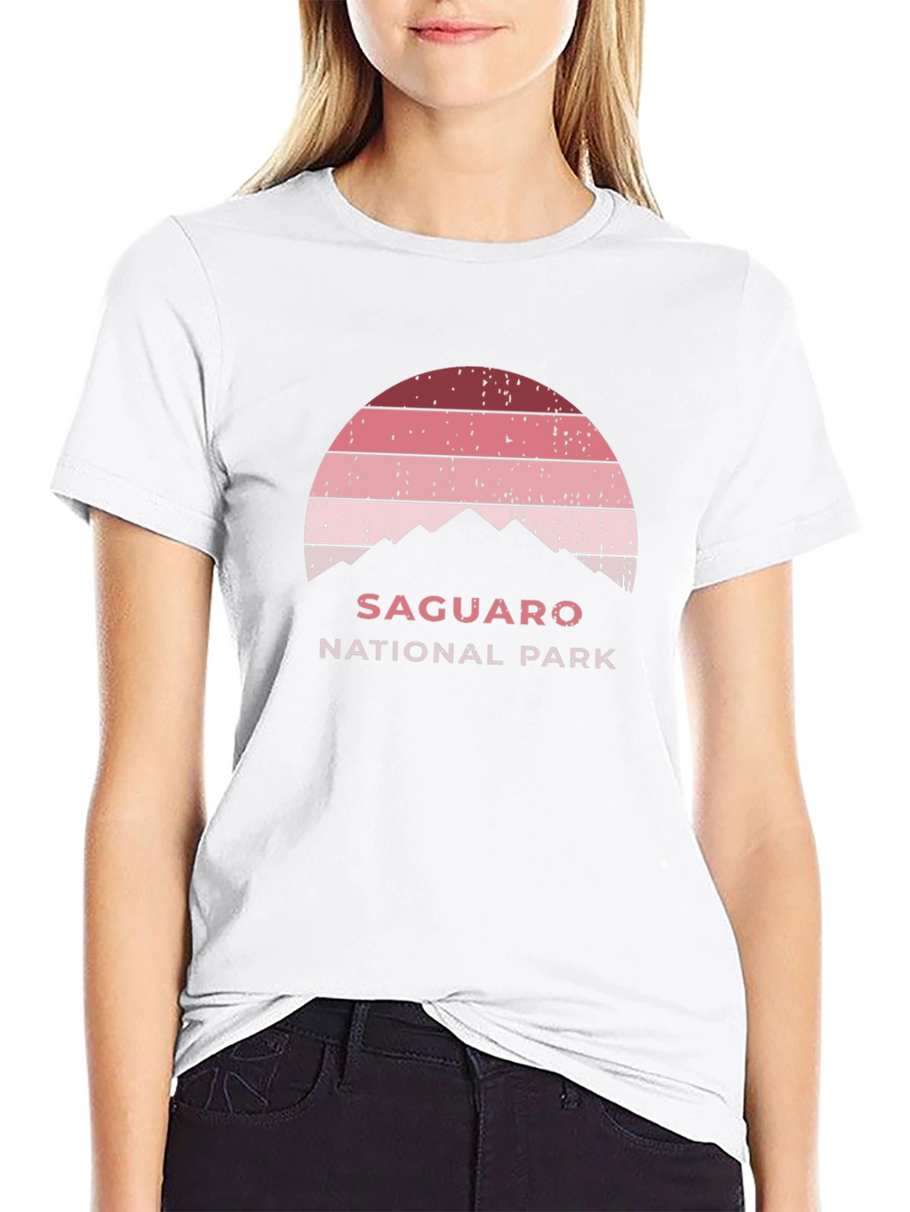 Saguaro National Park Retro Sunset Graphic Tee
