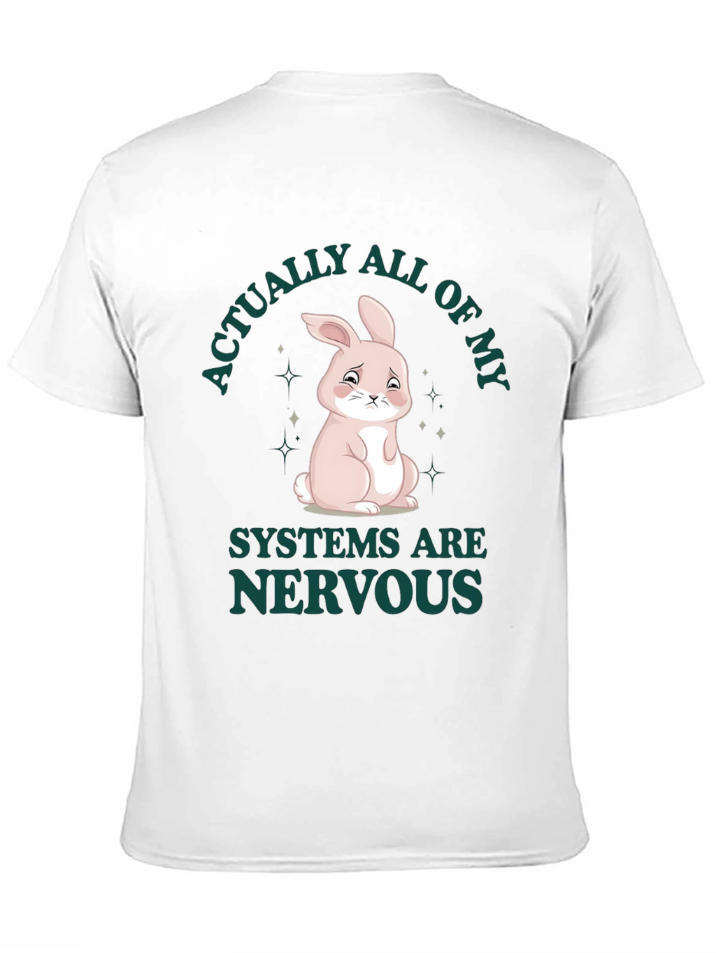 Nervous Bunny T-Shirt - Humorous Graphic Tee