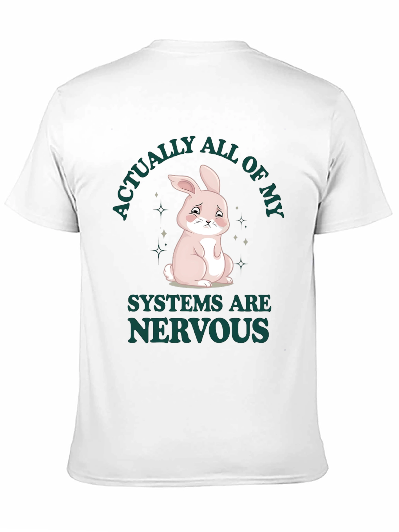 Nervous Bunny T-Shirt - Humorous Graphic Tee
