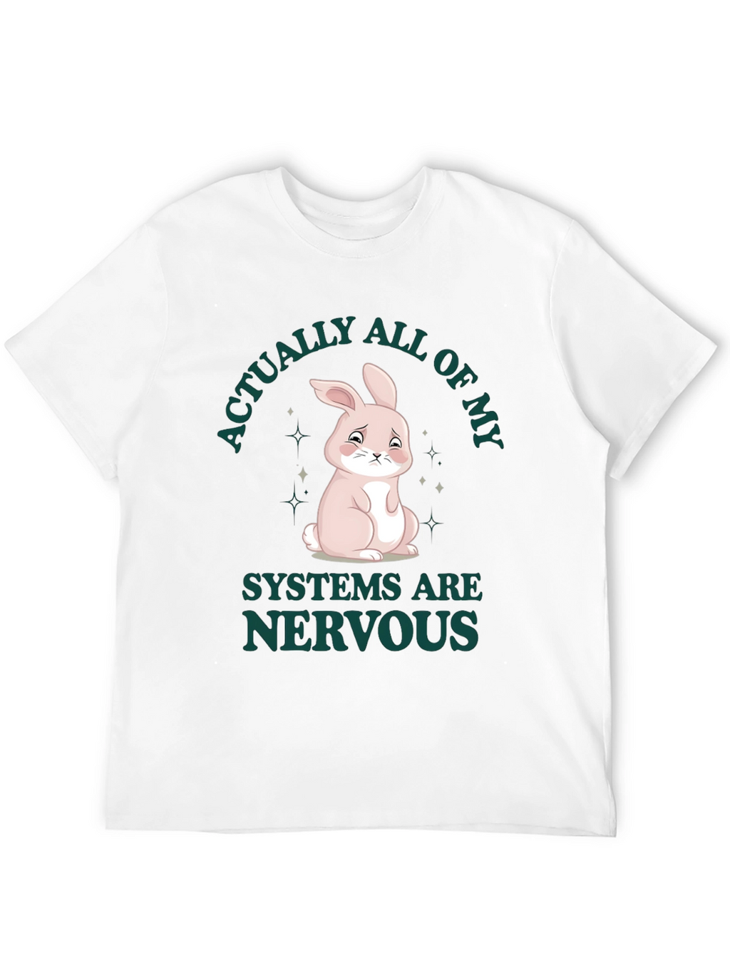 Nervous Bunny T-Shirt - Humorous Graphic Tee