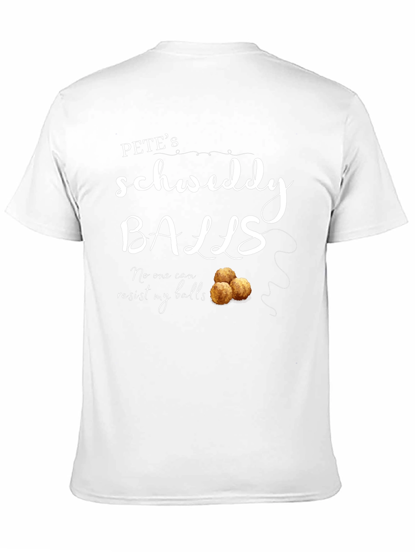 Petes Schweddy Balls Funny Graphic T-Shirt