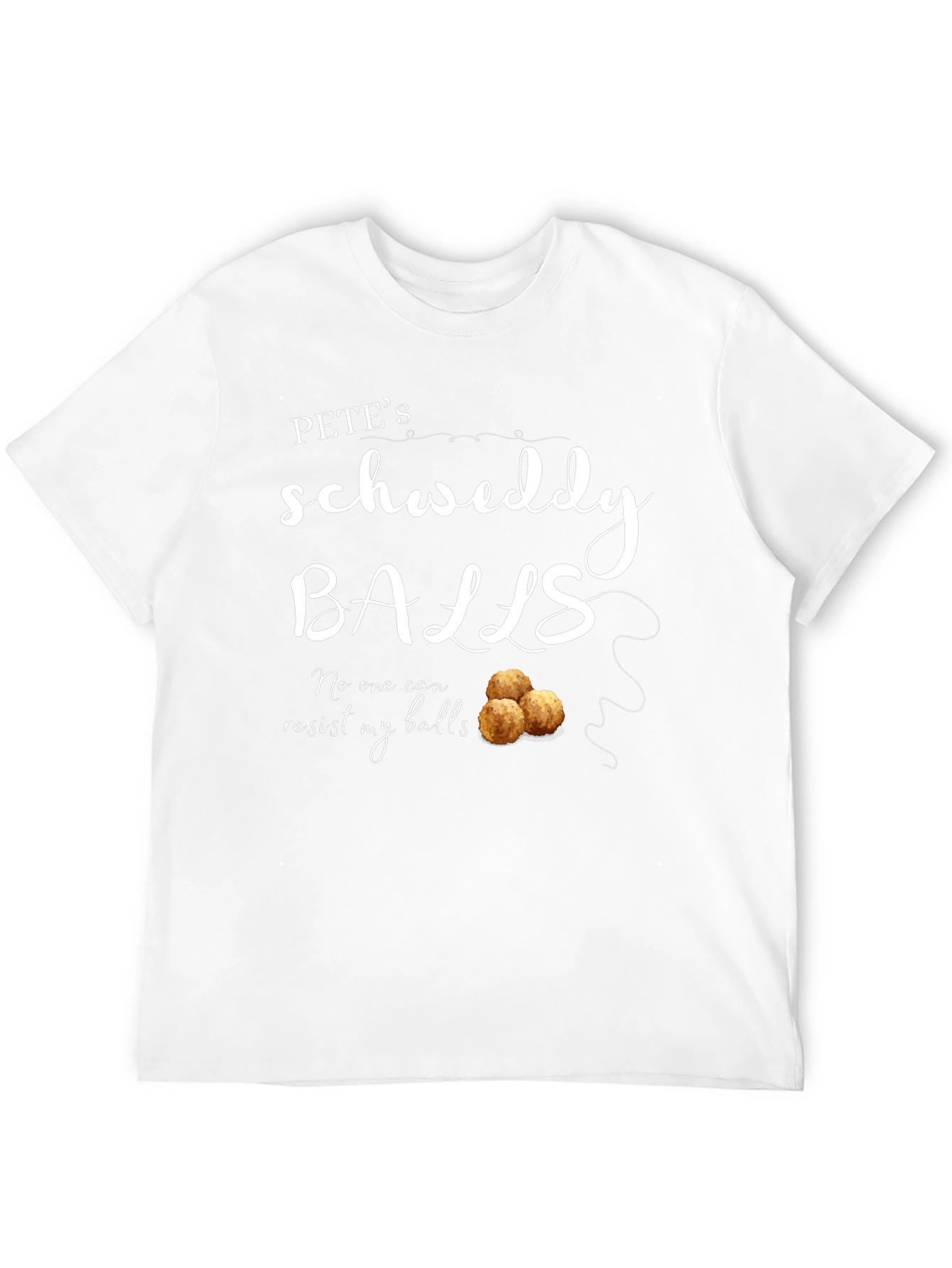 Petes Schweddy Balls Funny Graphic T-Shirt