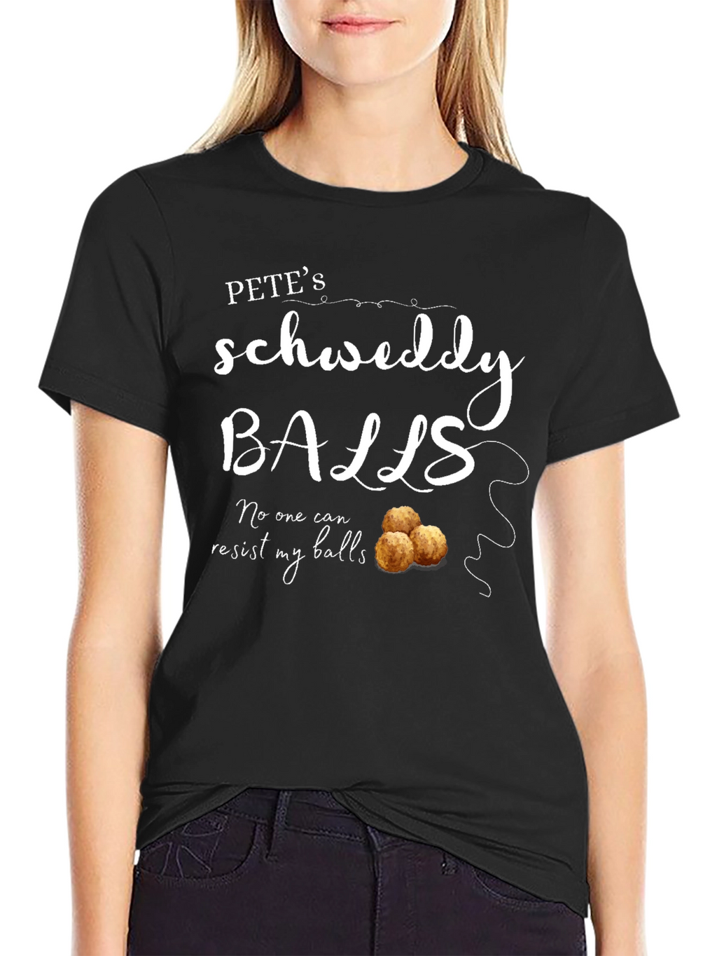 Petes Schweddy Balls Funny Graphic T-Shirt