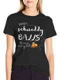 Petes Schweddy Balls Funny Graphic T-Shirt