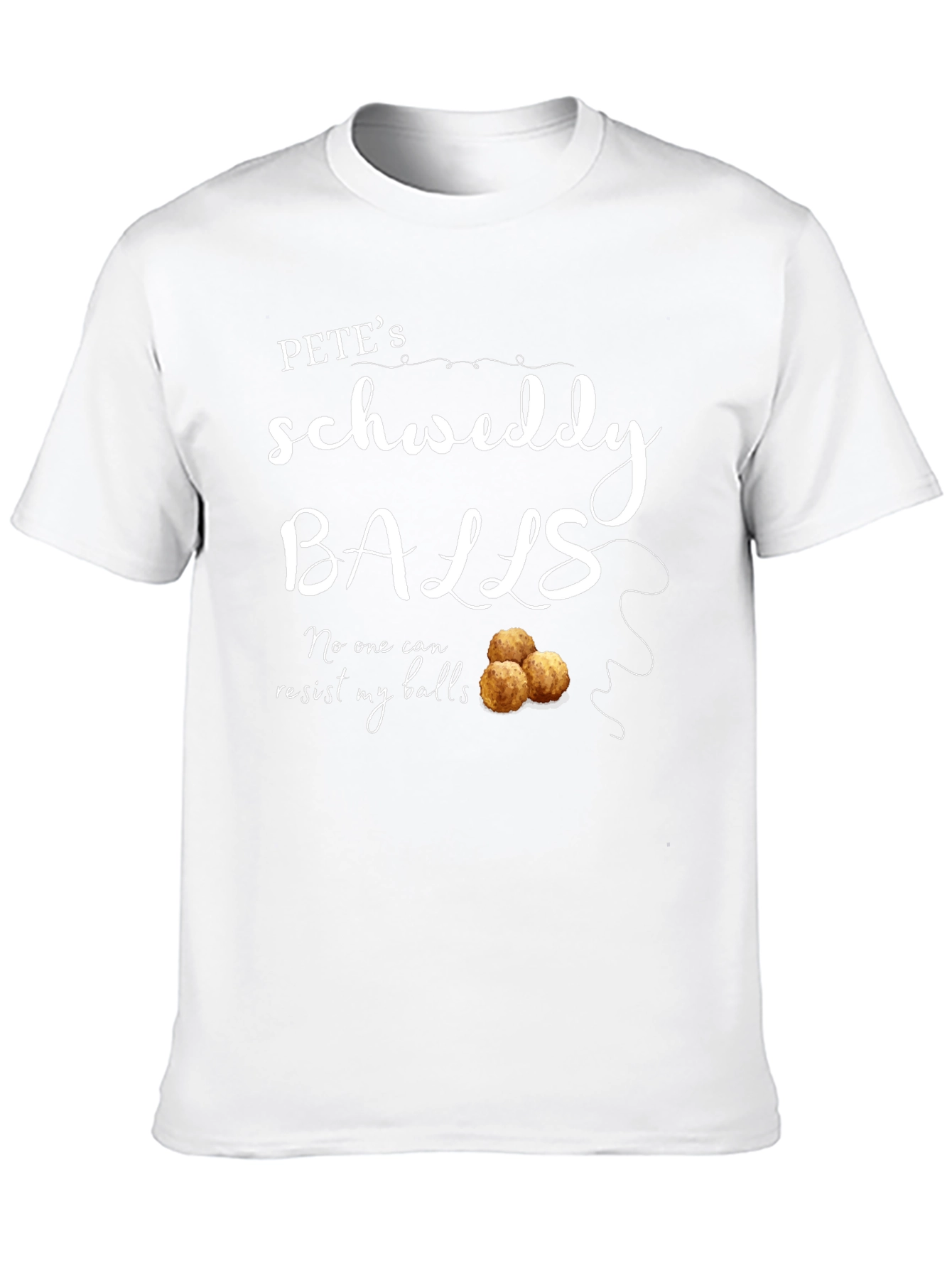 Petes Schweddy Balls Funny Graphic T-Shirt