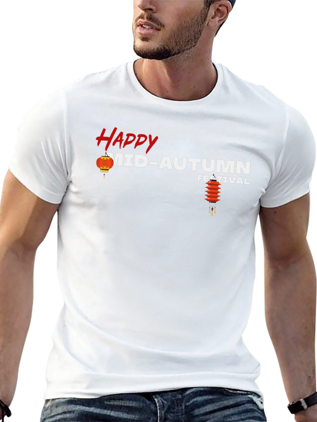 Happy Mid-Autumn Festival Graphic T-Shirt