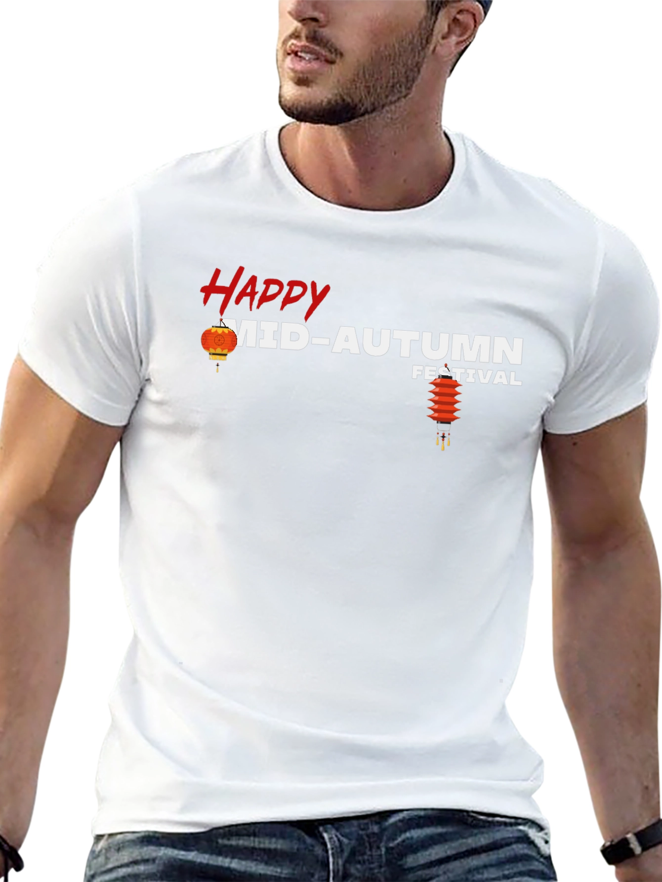 Happy Mid-Autumn Festival Graphic T-Shirt