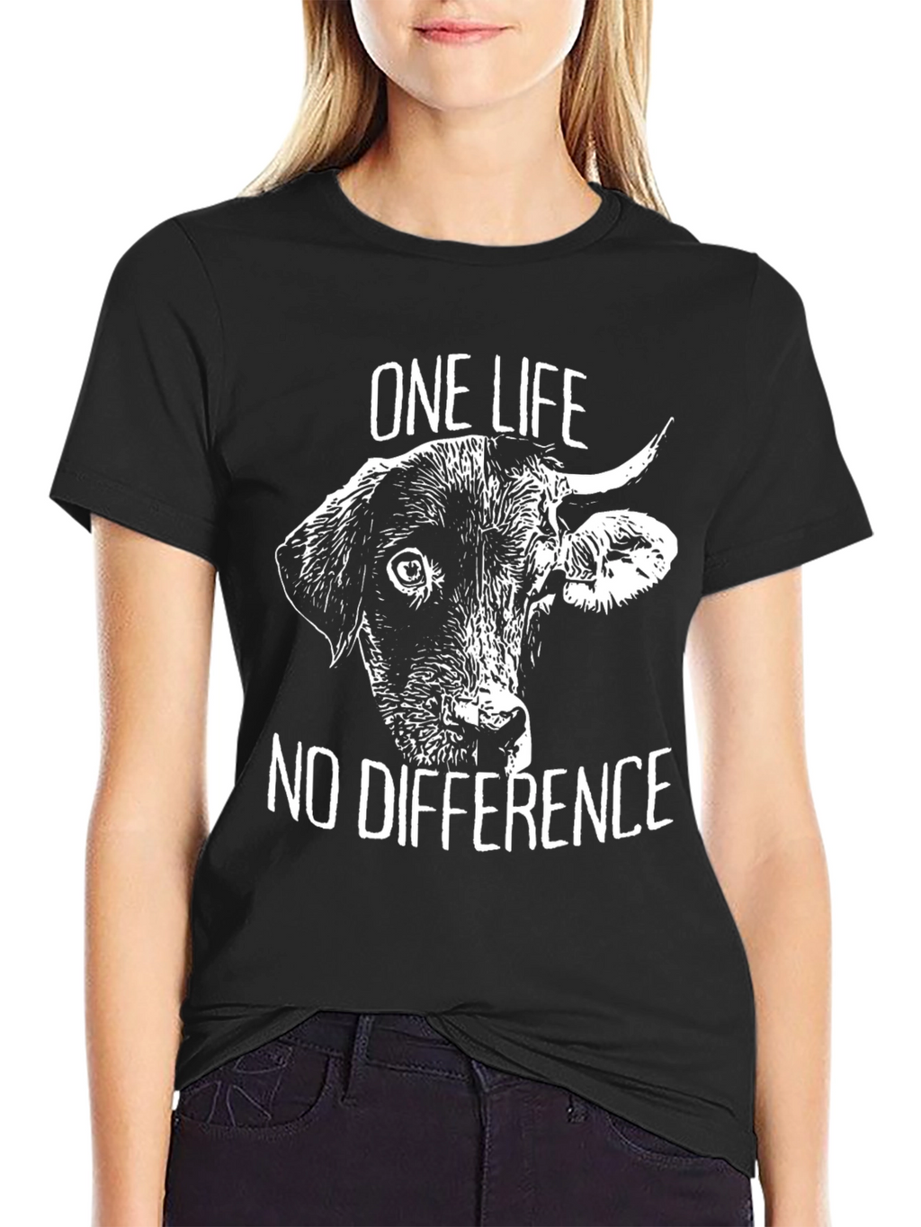 One Life No Difference Vegan T-Shirt