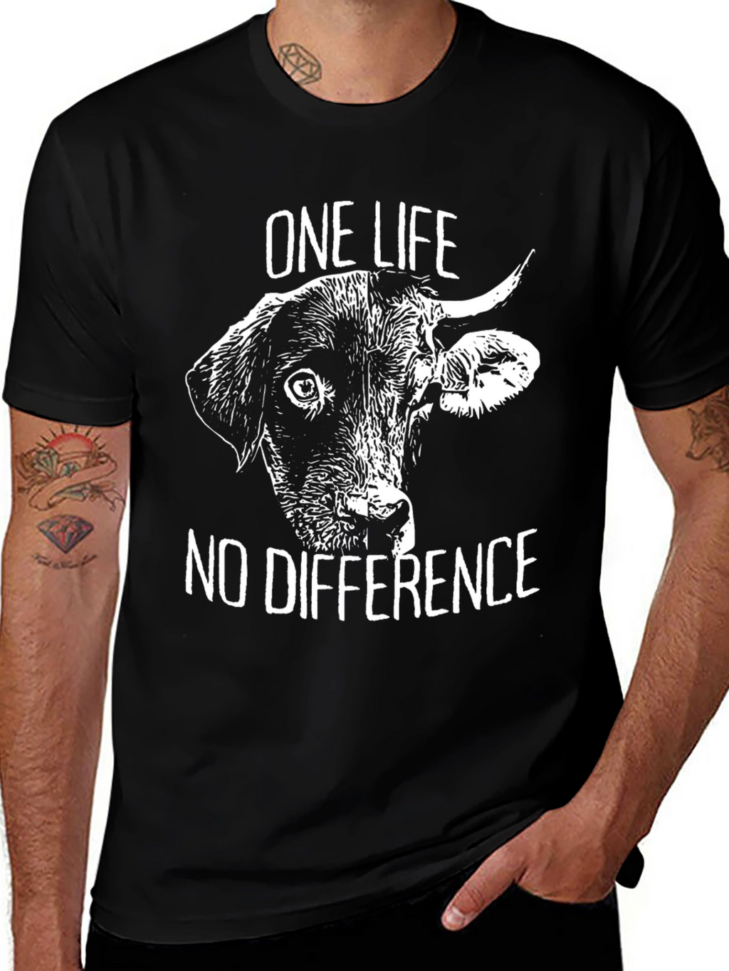 One Life No Difference Vegan T-Shirt